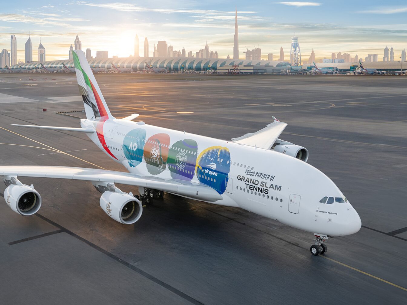 Emirates’ten Grand Slam temalı özel A380 tasarımı