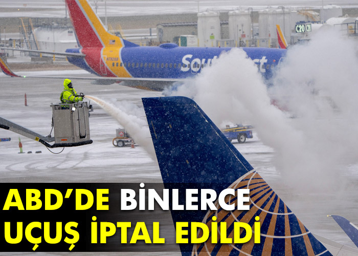 ABD’de kış fırtınası iptalleri