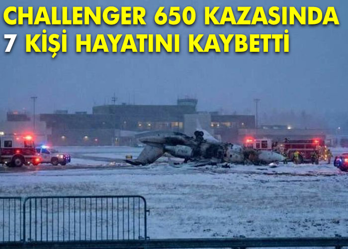 Challeger 650 kazasında 7 ölü