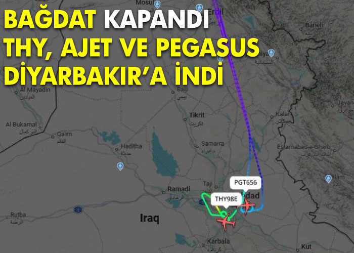Bağdat kapandı Türk uçakları geri döndü