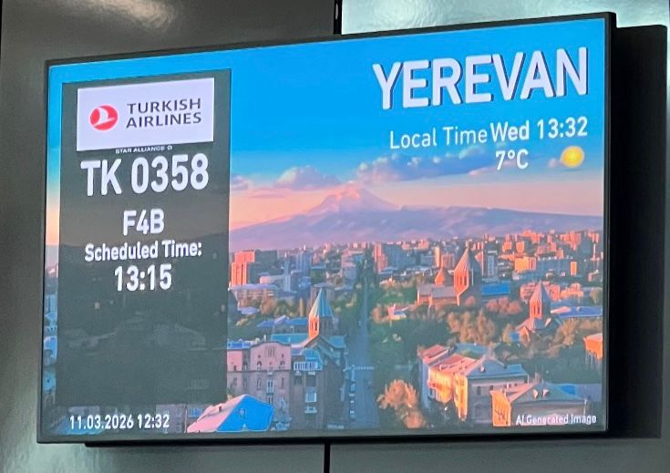 THY Erivan seferleri başladı